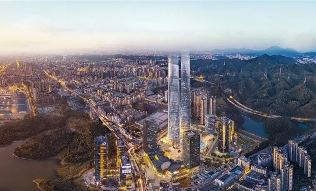 深圳160万㎡超级湾区都会 中国第一等高双子塔